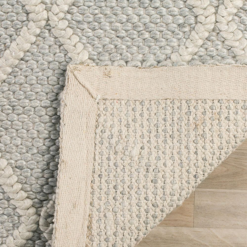 Safavieh Natura NAT310B 6&#39; x 9&#39; Silver and Ivory Area Rug, , large