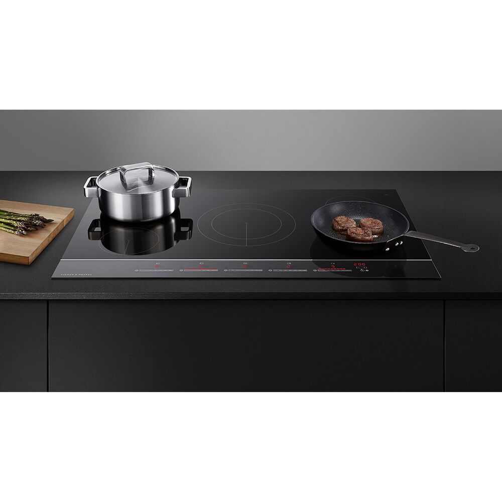 Fisher &amp; Paykel 36" Electric Cooktop in Black Glass, , large