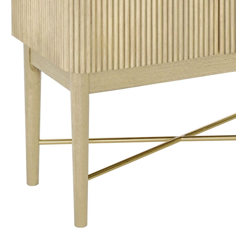 Steve Silver Vida Wine Cabinet in Blonde and White, , large
