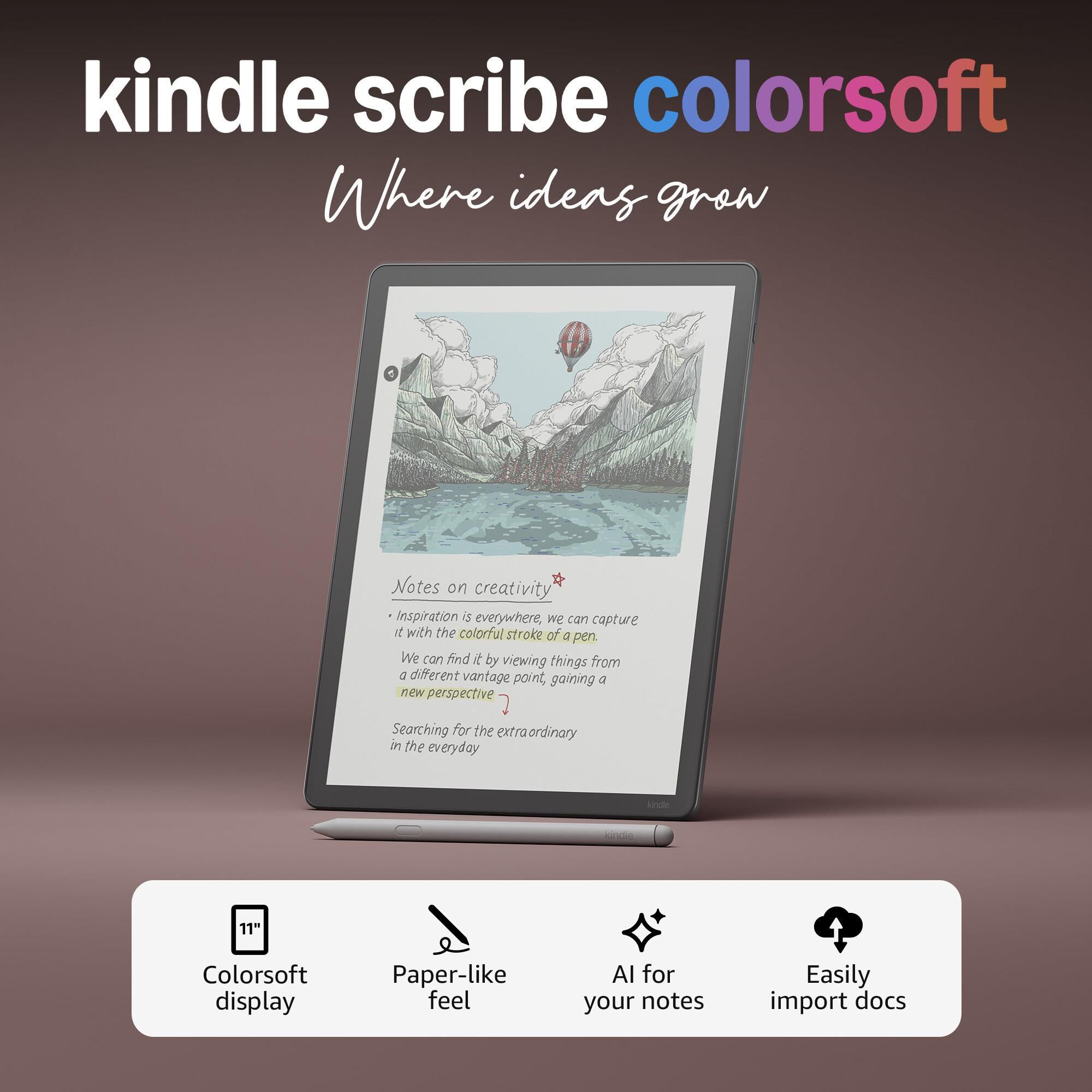 Amazon Kindle Scribe Colorsoft 64GB (newest model) - Includes