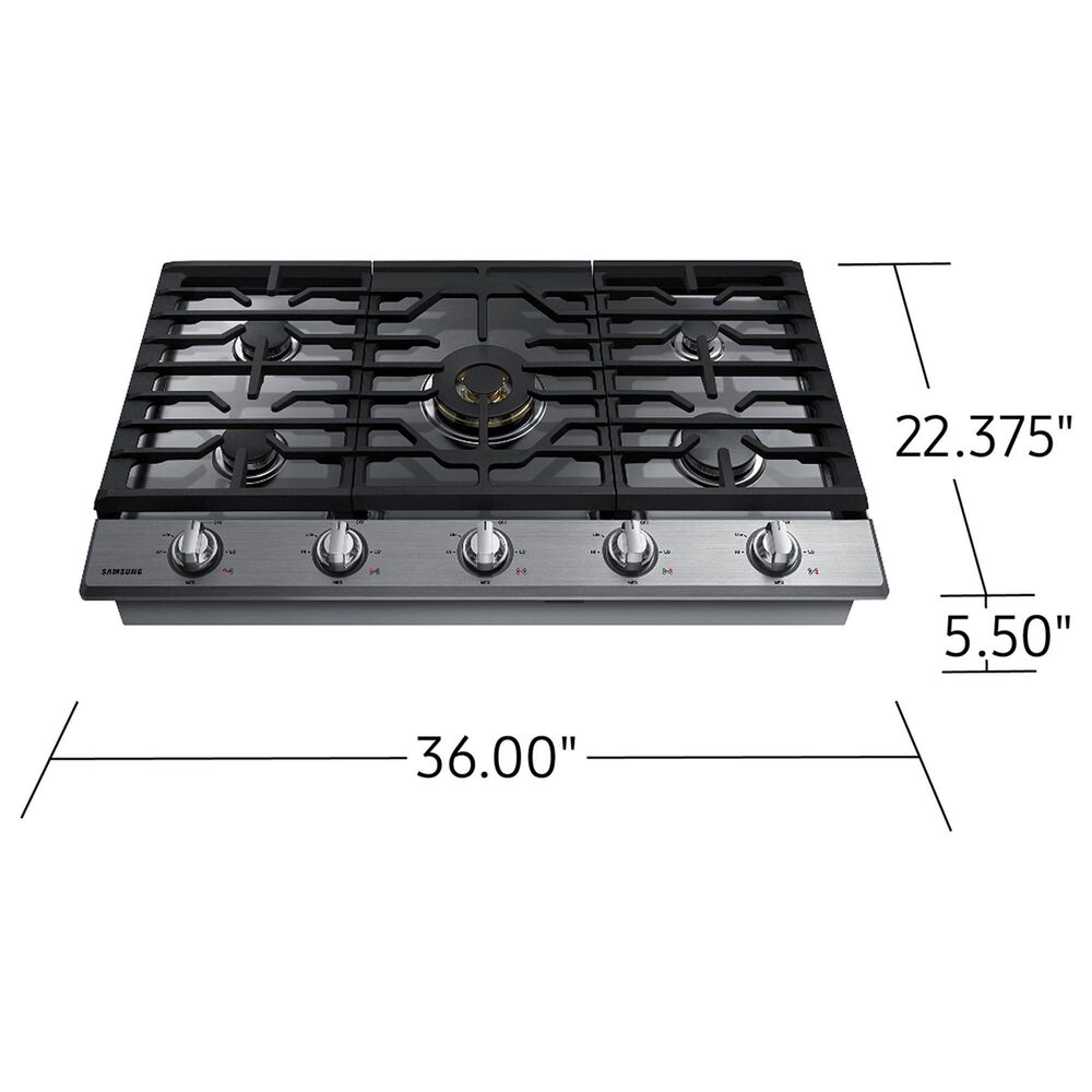 Samsung Bespoke 2-Piece Kitchen Package with White Bespoke 30" Combination Wall Oven and Stainless Steel 36" Gas Cooktop, , large