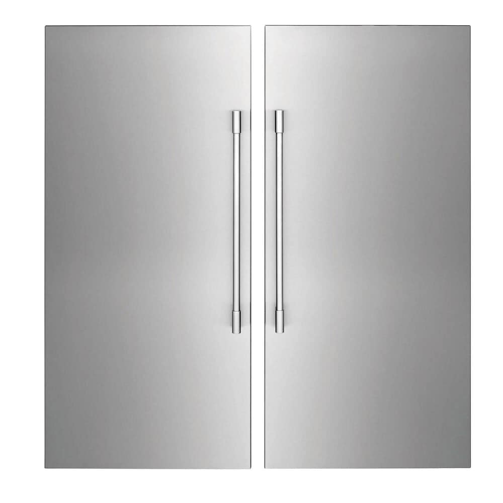 Frigidaire Professional 18.9 Cu. Ft. Single-Door Left Hinge Freezer & 18.9  Cu. Ft. Single-Door Right Hinge Refrigerator in Stainless Steel