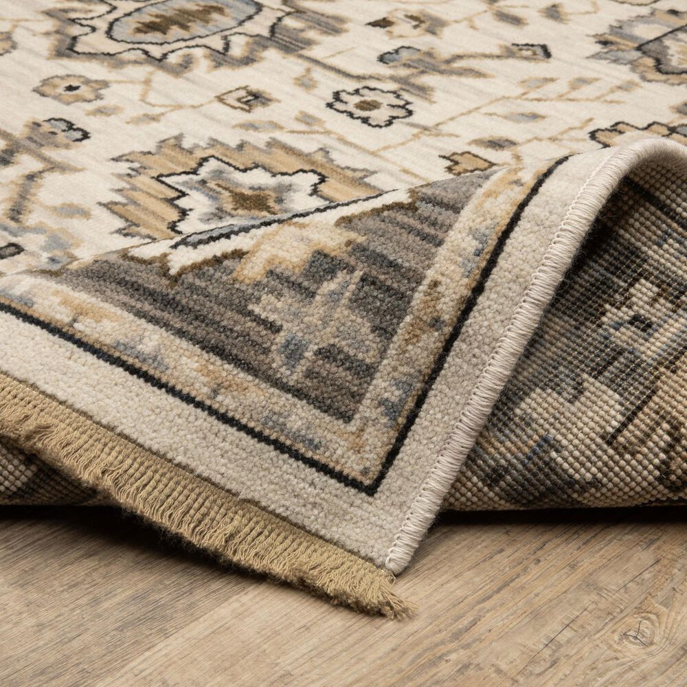 Oriental Weavers Acacia ACA06 Beige and Grey 2'6" x 10' Runner, , large