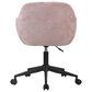 Impressions Vanity Emily Swivel Vanity Chair with Pink Cushion in Black, , large
