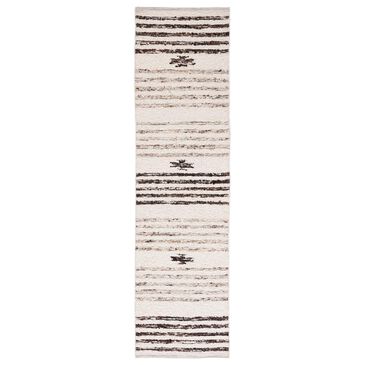 Safavieh Natura NAT325Z 2"3" x 8" Black and Ivory Runner, , large