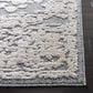Safavieh Martha Stewart Lucia Shag MSR0739A 2"6" x 3"9" White and Light Grey Area Rug, , large