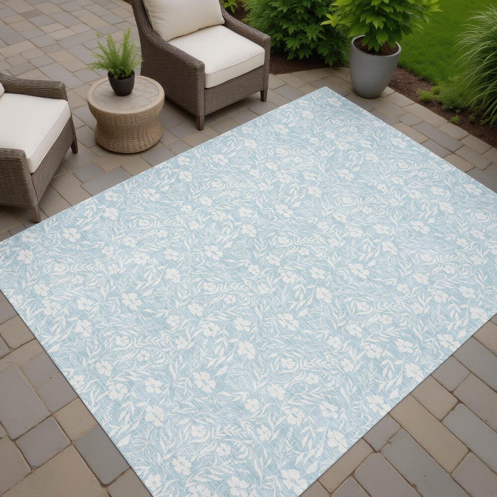 Dalyn Rug Company Soft Essentials Floral Sky 5' x 7'6" Indoor/Outdoor Area Rug, , large