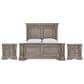 Millenium Blairhurs King Panel Bed and 2-Nightstand in Light Grayish Brown with Lights and USB Ports, , large