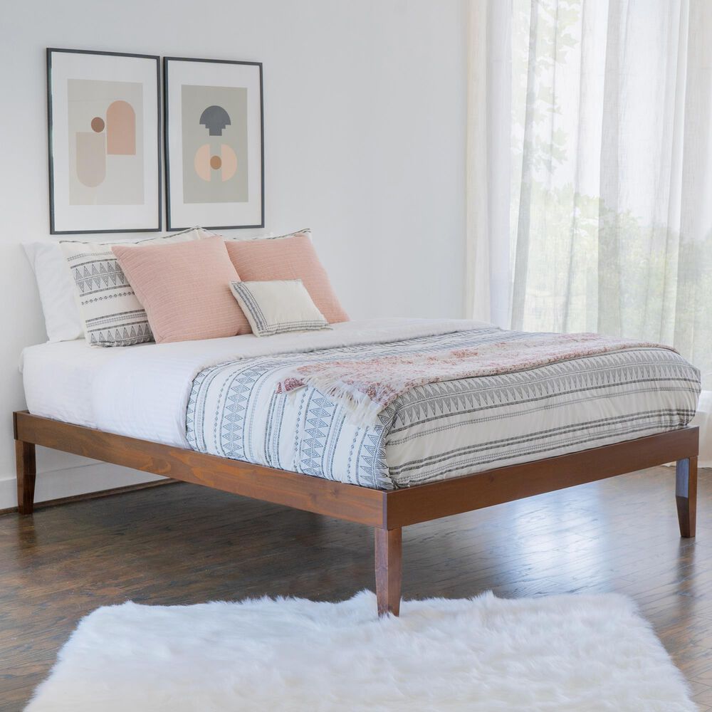 Linden Boulevard Portix Queen Platform Bed in Walnut, , large
