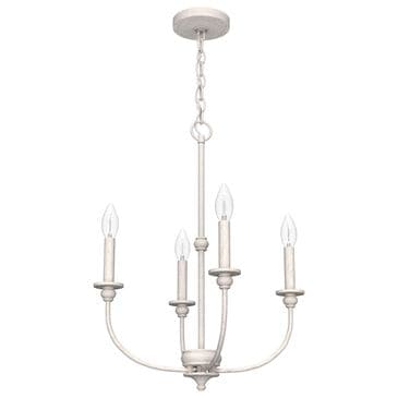 Hunter Southcrest 18" 4-Light Chandelier in Distressed White, , large