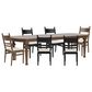 Riverside Furniture Calhoun 7-Piece Rectangular Dining Set in Whiskey Oak and Ebony Whiskey Oak, , large