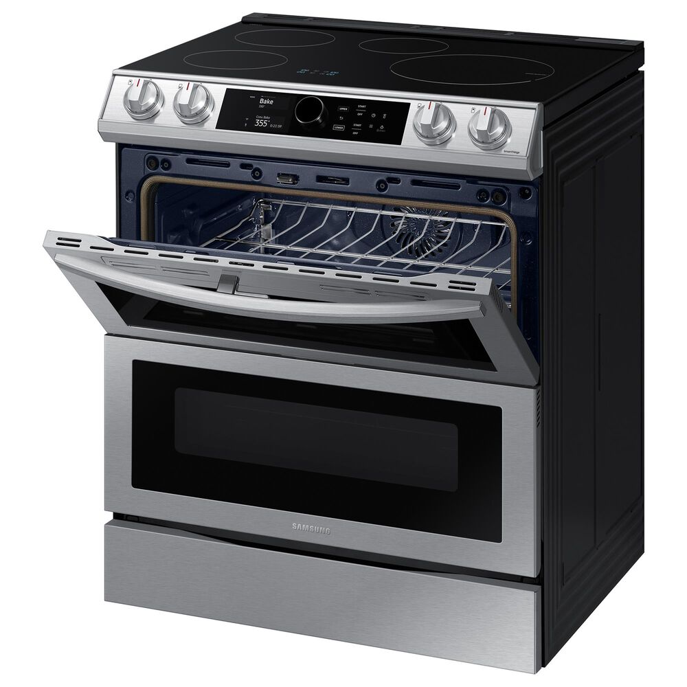 Samsung 6.3 Cu. Ft. Slide-In Dual Door Induction Range with Wi-Fi and Air Fry in Stainless Steel, , large