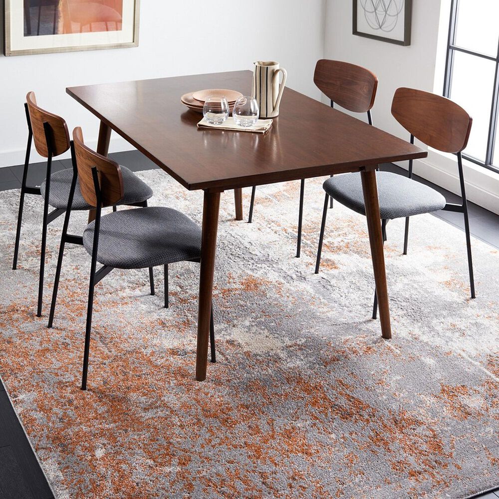 Safavieh Aston 9&#39; x 12&#39; Grey and Rust Area Rug, , large