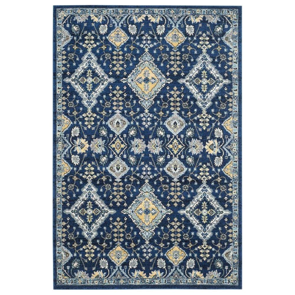 Safavieh Evoke EVK224A 4" x 6" Royal and Ivory Area Rug, , large