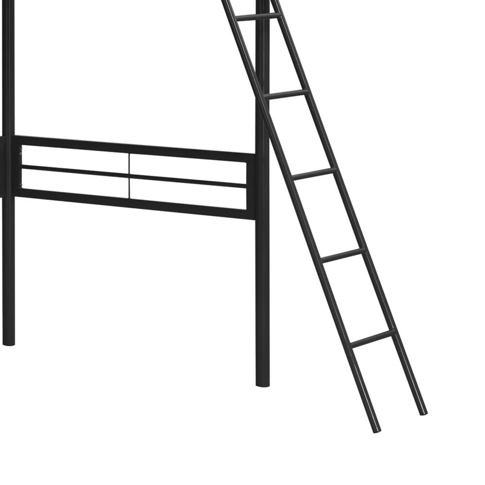 DHP DHP Twin Loft Bed in Black, , large