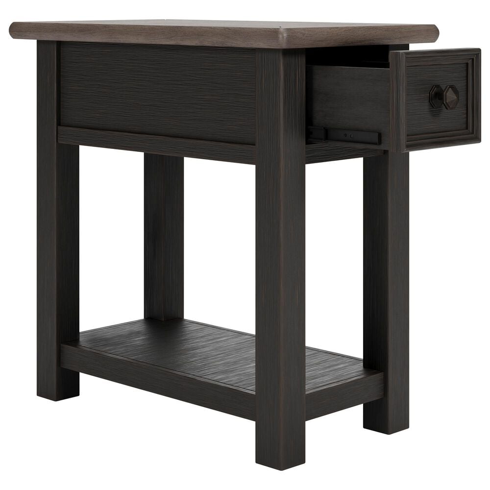 Ashley Tyler Creek End Table in Grayish Brown and Black, , large