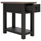 Ashley Tyler Creek End Table in Grayish Brown and Black, , large
