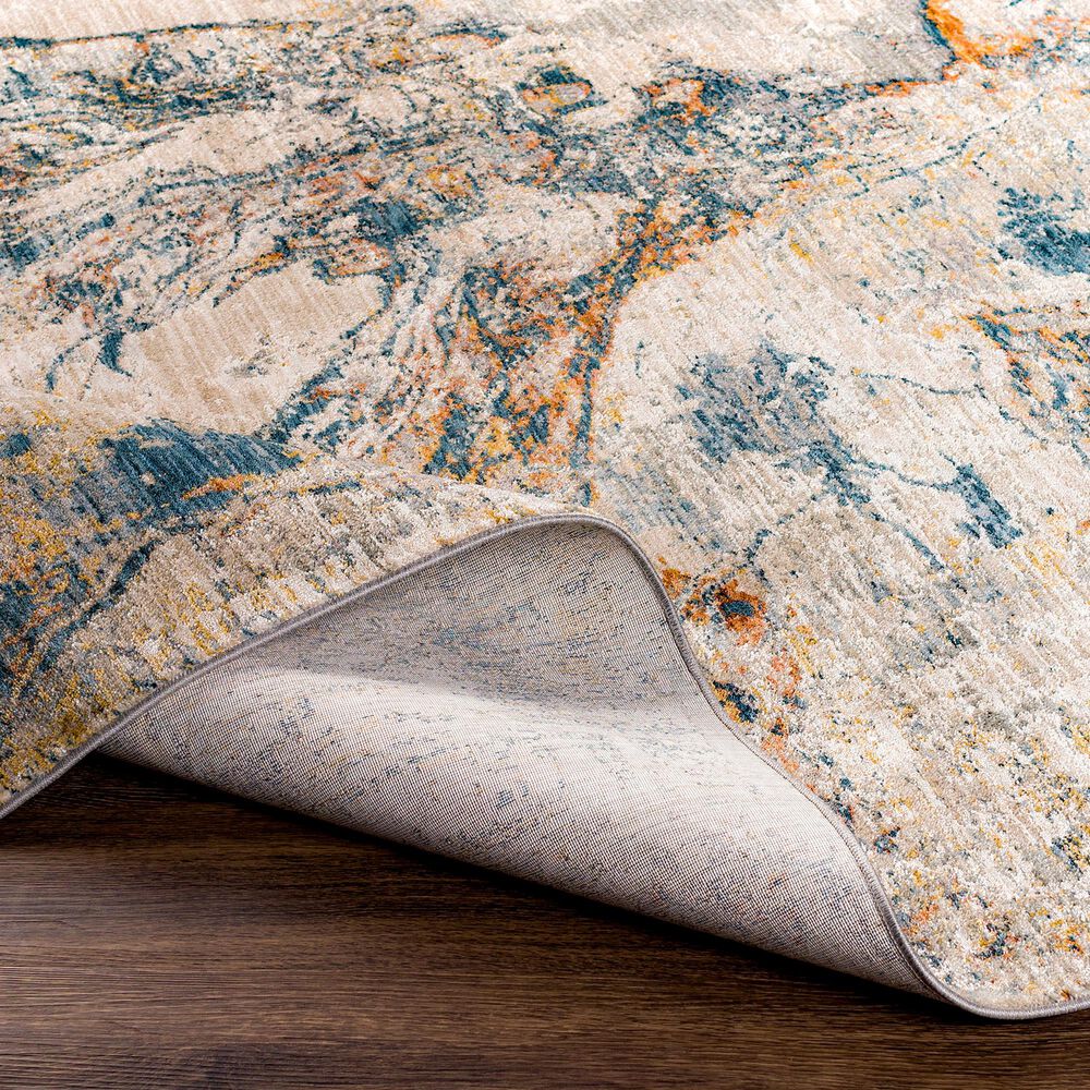 Surya Laila LAA-2316 10&#39; x 14&#39; Teal, Orange, Saffron, Gray, Beige and Cream Area Rug, , large