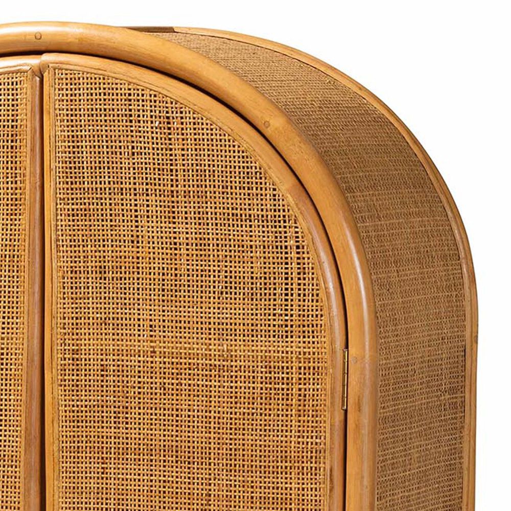 Baxton Studio Paloma 2-Door Large Storage Cabinet in Light Honey, , large
