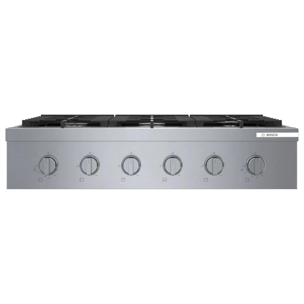 Bosch 36" Gas Cooktop with 6 Burners in Stainless Steel, , large