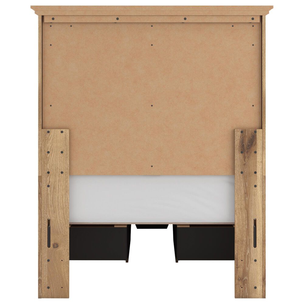 Ashley Makidern 4-Piece Twin Storage Bedroom Set with Five Drawers in Natural Brown, , large