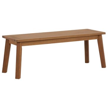 Ashley Janiyah Patio Dining Bench in Light Brown, , large