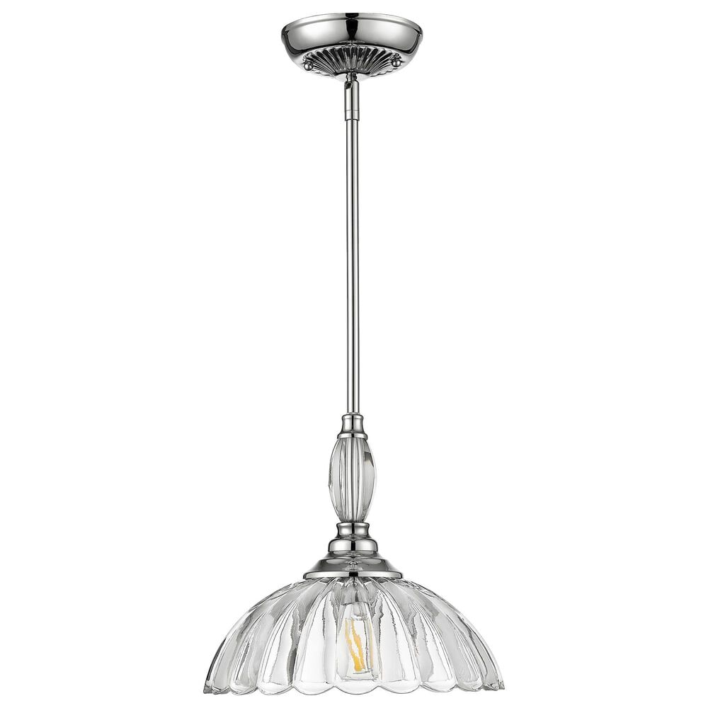 Golden Lighting Audra 1-Light Pendant in Pewter, , large