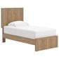 Ashley Gramburg Twin Panel Platform Bed in Warm Brown, , large