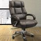 Simeon Collection Swivel Desk Chair with Chrome Base in Cafe, , large