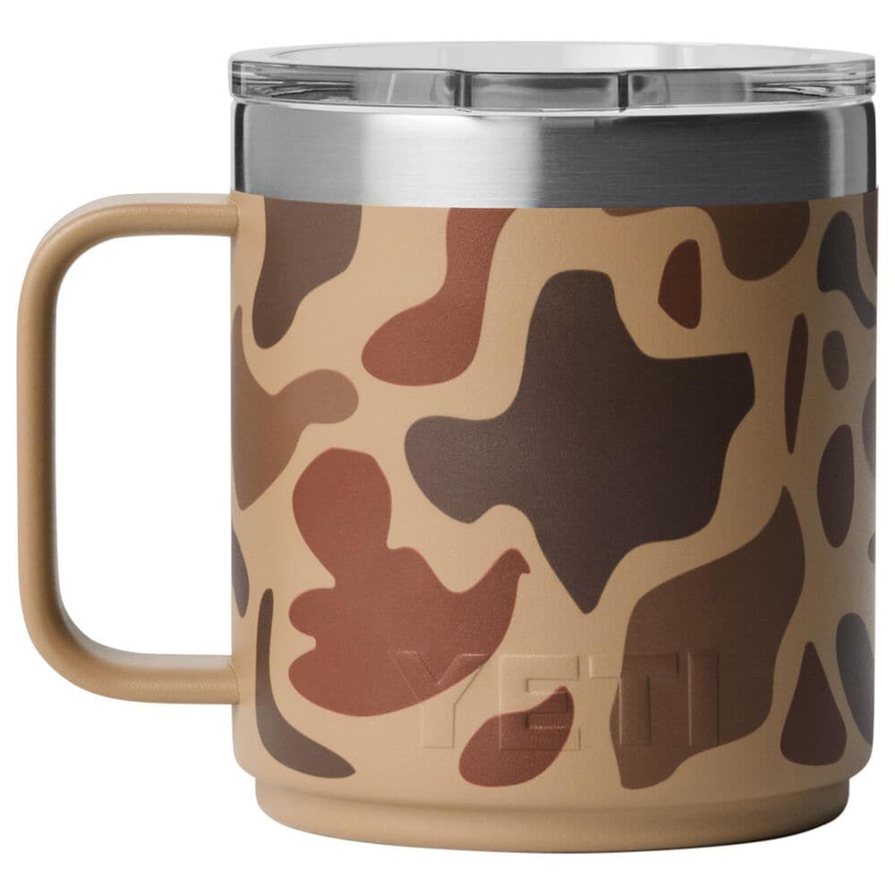 YETI Rambler 10 Oz DuraSip Ceramic Lining Mug with MagSlider Lid in Wetlands Camo, , large
