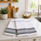 Willow & Hem Maison Turkish Cotton Kitchen Towel in Gray and Cream (Set of 3), , large