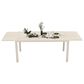 Hearth and Haven Outdoor Rectangular Dining Table with Hidden Extension Leaves in White - Table Only, , large