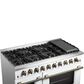 Forno Galiano 48" Freestanding Gas Range in White, , large
