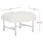 Safavieh Horace Square Bench in White, , large