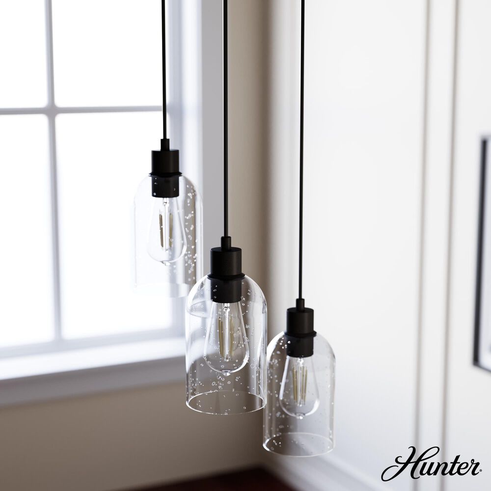Hunter Lochmeade 3-Light Pendant Cluster in Noble Bronze, , large