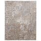 Feizy Laina Geometric 4" x 6" Beige and Gray Area Rug, , large
