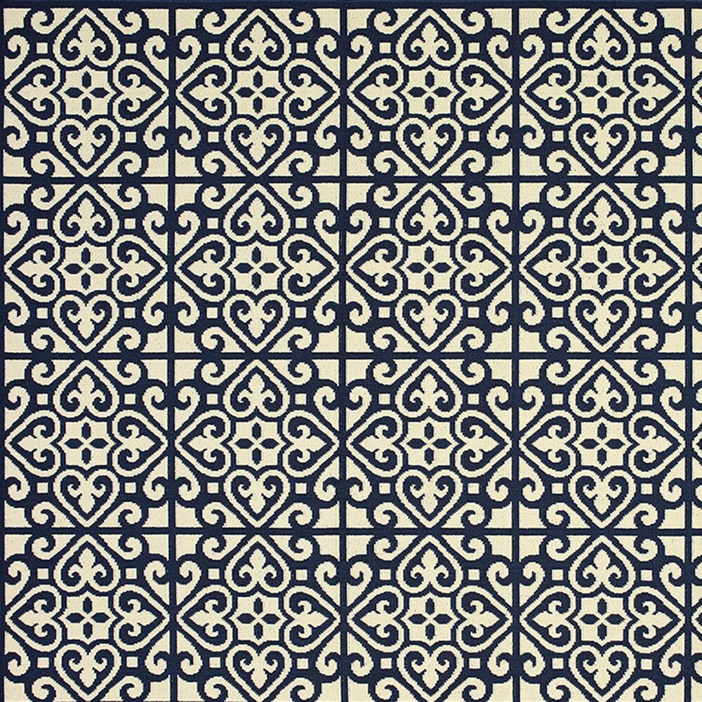 Oriental Weavers Marina 5927B 1&#39;9&quot; x 3&#39;9&quot; Ivory and Navy Area Rug, , large