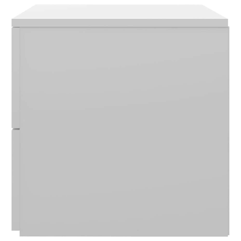 The Monday Company Delma 2-Drawer Nightstand in Matte White &#40;Set of 2&#41;, , large