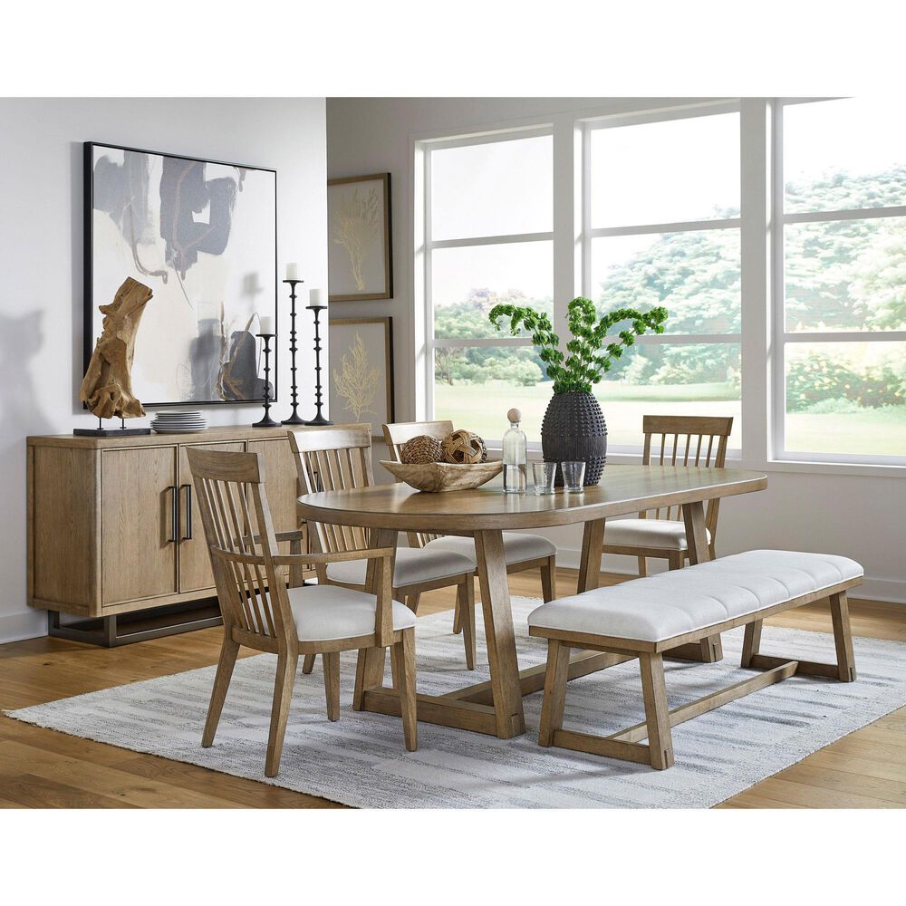 Drew and Jonathan Home Catalina Arm Chair in Light Brown, , large
