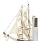Maple and Jade Coastal Sail Boat Bookends in White Washed, Gold and Blue (Set of 2), , large