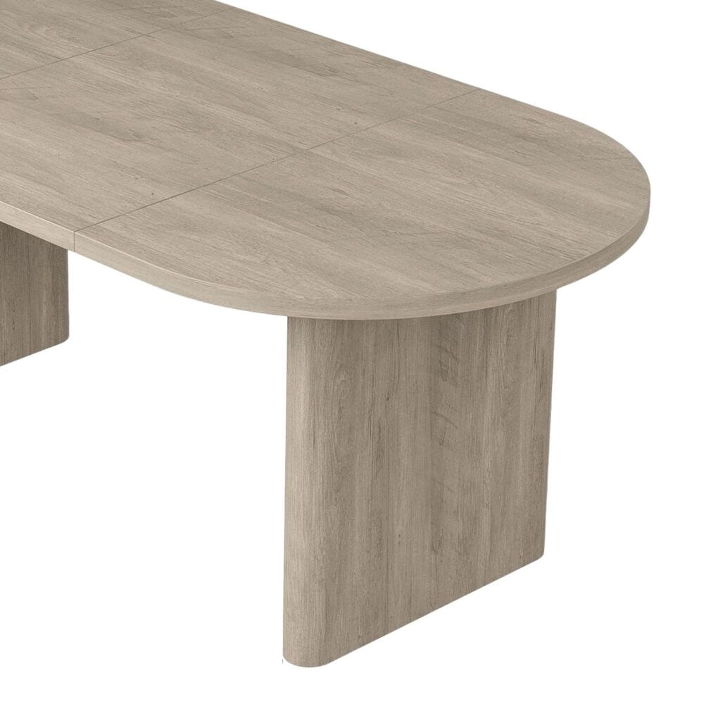 GARVEE 71" Oval Dining Table in Gray - Table Only, , large