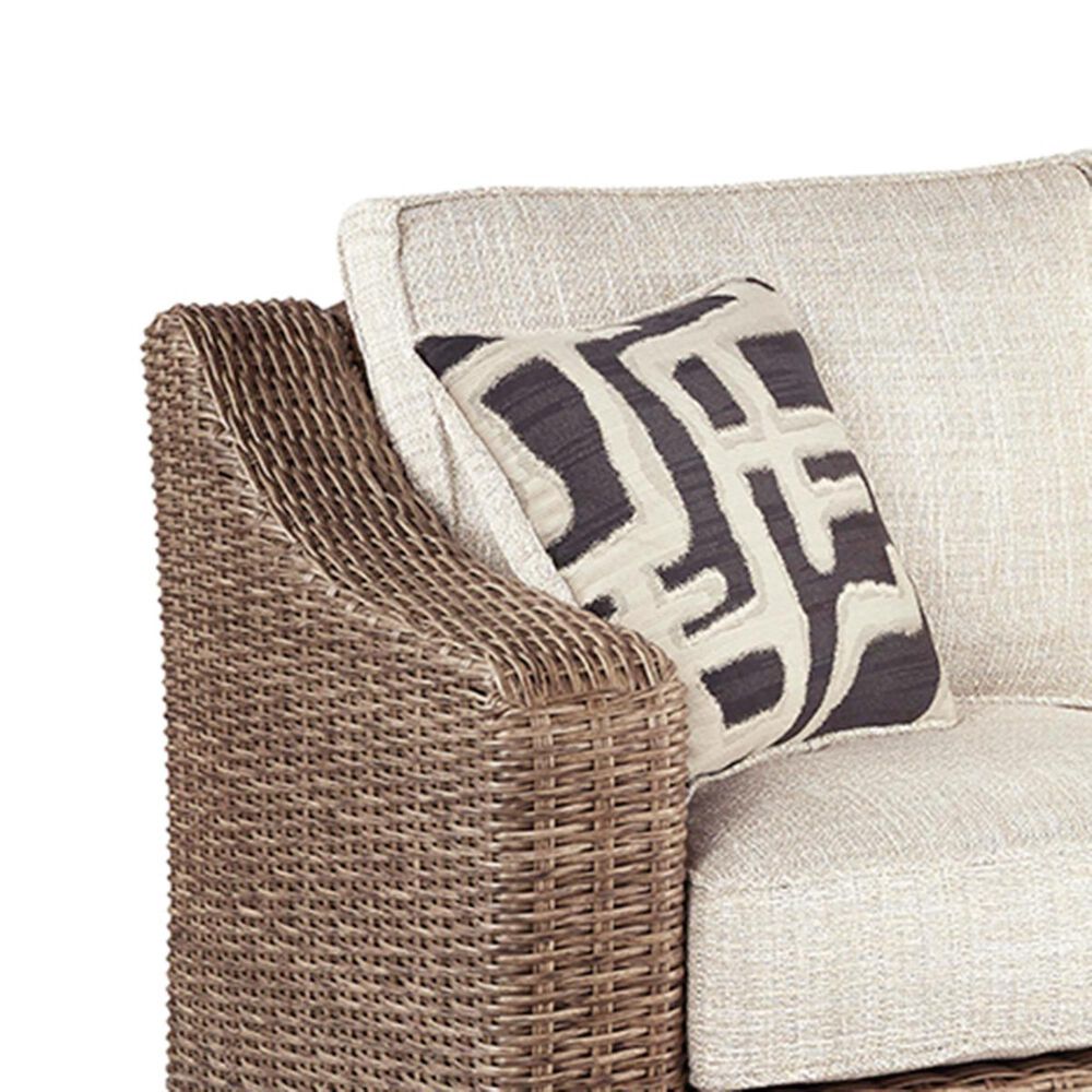 Signature Design by Ashley Beachcroft Sofa in Beige with Accent Pillows