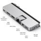 Targus HyperDrive Duo Pro 7-In-2 USB-C Hub in Silver, , large