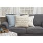 Rizzy Home Transitional Sentiment 20" Down Filled Pillow in Natural, , large