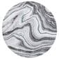 Safavieh Craft CFT819Y 6"7" Round Grey and Green Area Rug, , large