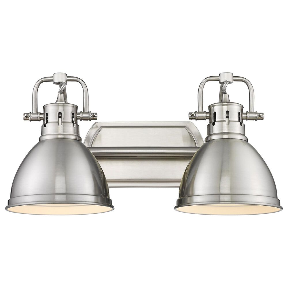 Golden Lighting Duncan 2-Light Bath Vanity in Pewter/Pewter, , large