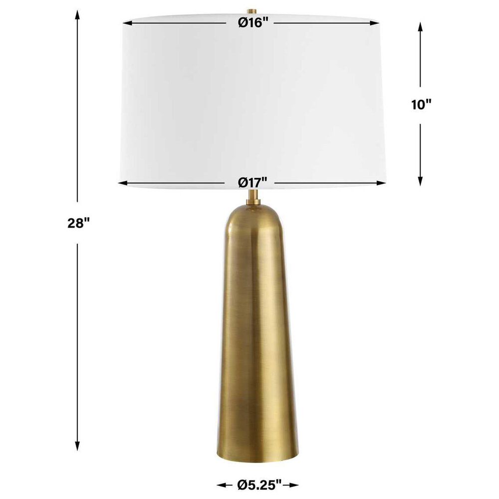Uttermost Flinchem Table Lamp in Antique Brass, , large