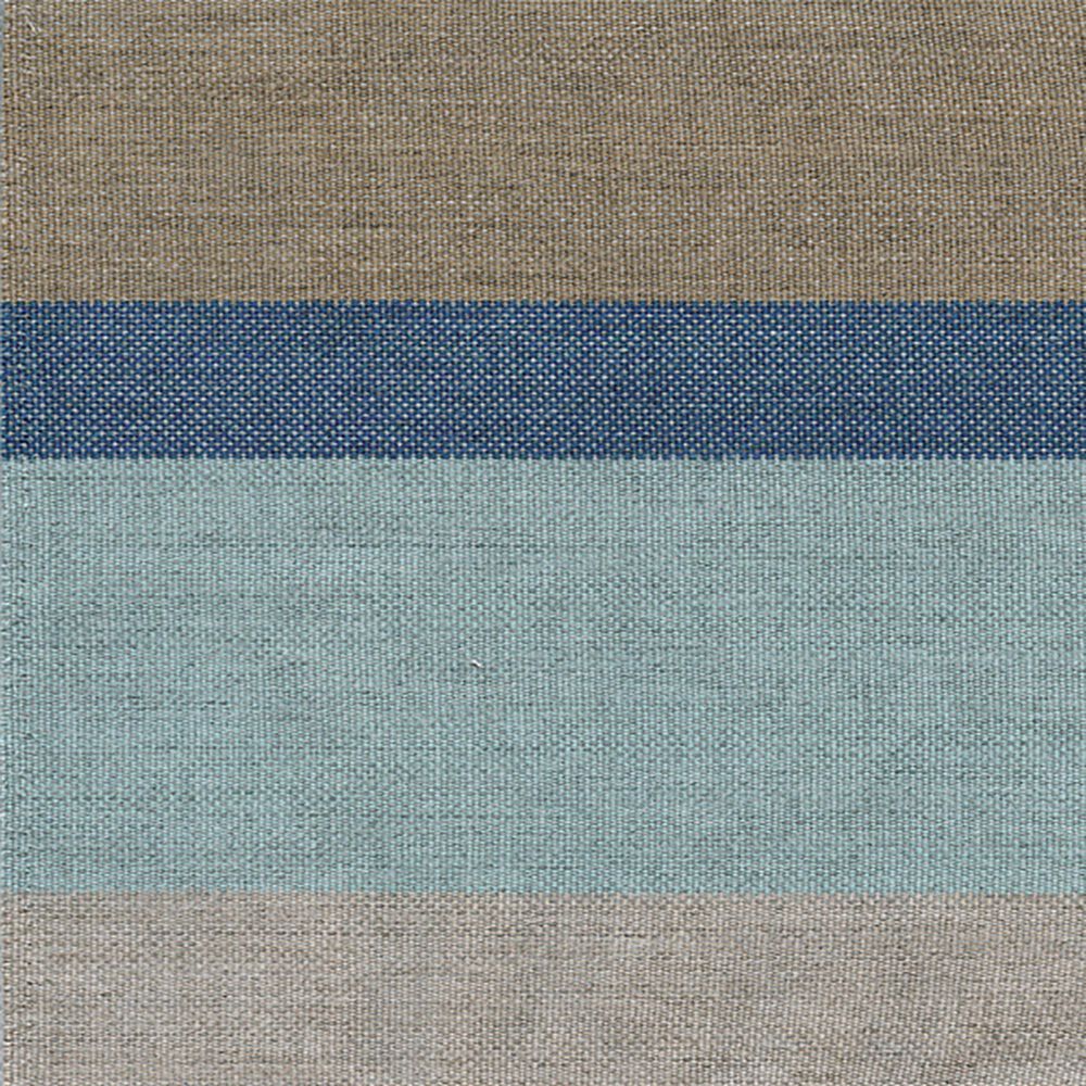 Garden Party Market 9' Octagon Push Button Tilt Umbrella with Bronze Base in Gateway Mist Stripe, , large