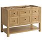 James Martin Vanities Breckenridge 48" Single Bathroom Vanity in Light Natural Oak with 3 cm Victorian Silver Quartz Top and Rectangular Sink, , large