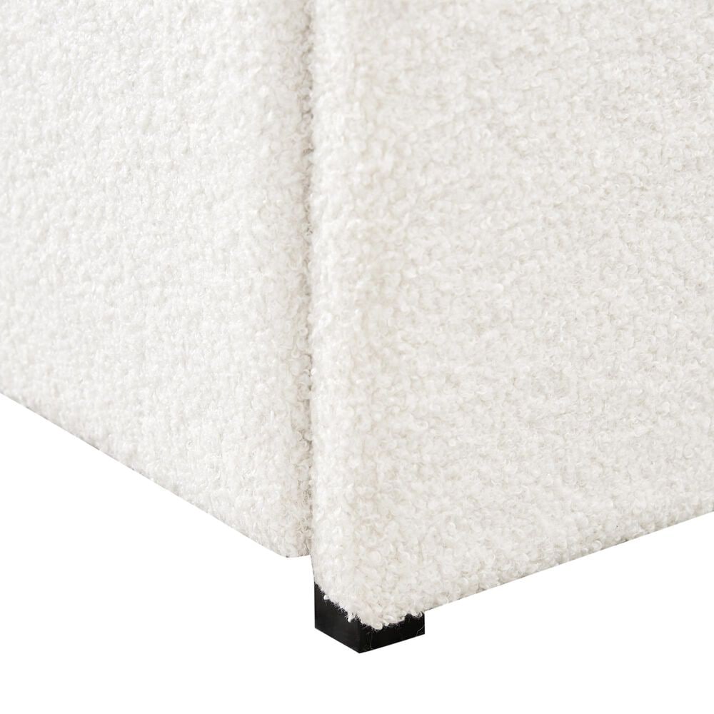 Hearth and Haven Liv Queen Storage Platform Bed in Ivory, , large